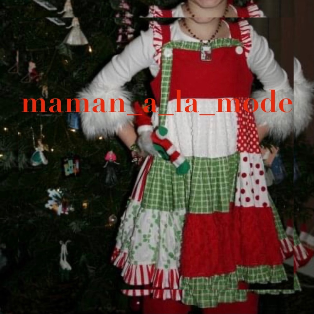 💚❣️Custom Boutique Santa Twirl Christmas Set 4 5